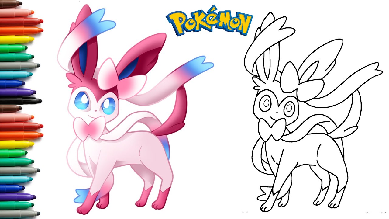 Coloring Pages Pokemon - Sylveon - Drawings Pokemon  Pokemon coloring  pages, Cartoon coloring pages, Animal coloring pages