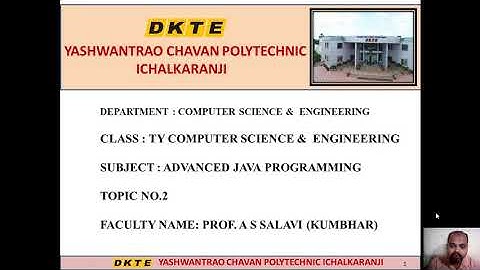 TYCSE AJP UNIT 2 LECTURE 1