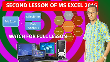 The Second lesson of Ms Excel (barashada casharkii 2aad Excel)