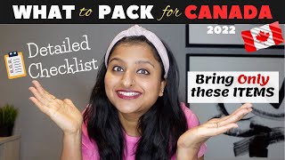 Things to PACK for CANADA in 2022 | Luggage packing tips for Canada | Items to Pack for Canada