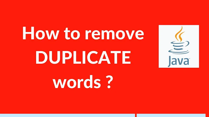 #17 : How to remove DUPLICATE words from a given sentence ( Java Programming interview )