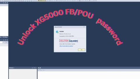 Read/Bypass/Unlock XG5000 Project FB/POU Password