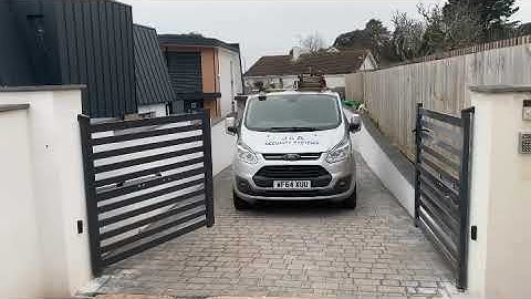 J&A Security Systems in Exeter installed new entrance gate automation with BFT 24v motors