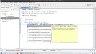 Spring Tutorial 04   Writing Code Using the Bean Factory