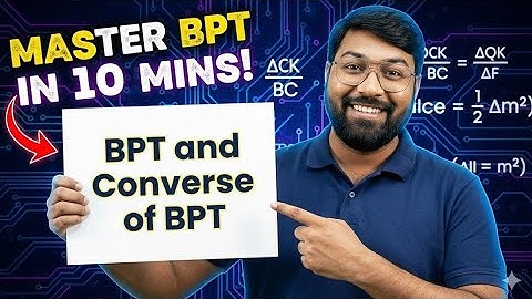 Class 10 maths , chapter TRIANGLES BPT & CONVERSE OF BPT