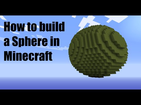 Video: Bagaimana untuk membuat sfera dalam minecraft?