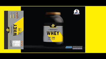 How to Create PROTIEN Label Design in CORELDRAW - Urdu / Hindi |AZAM_FAROOQI