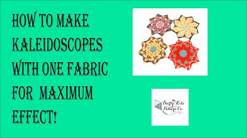 Creating kaleidoscopes with one fabric