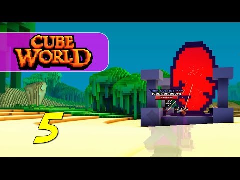 Cube World - Let's Play Ep 5 - DEMON PORTALS