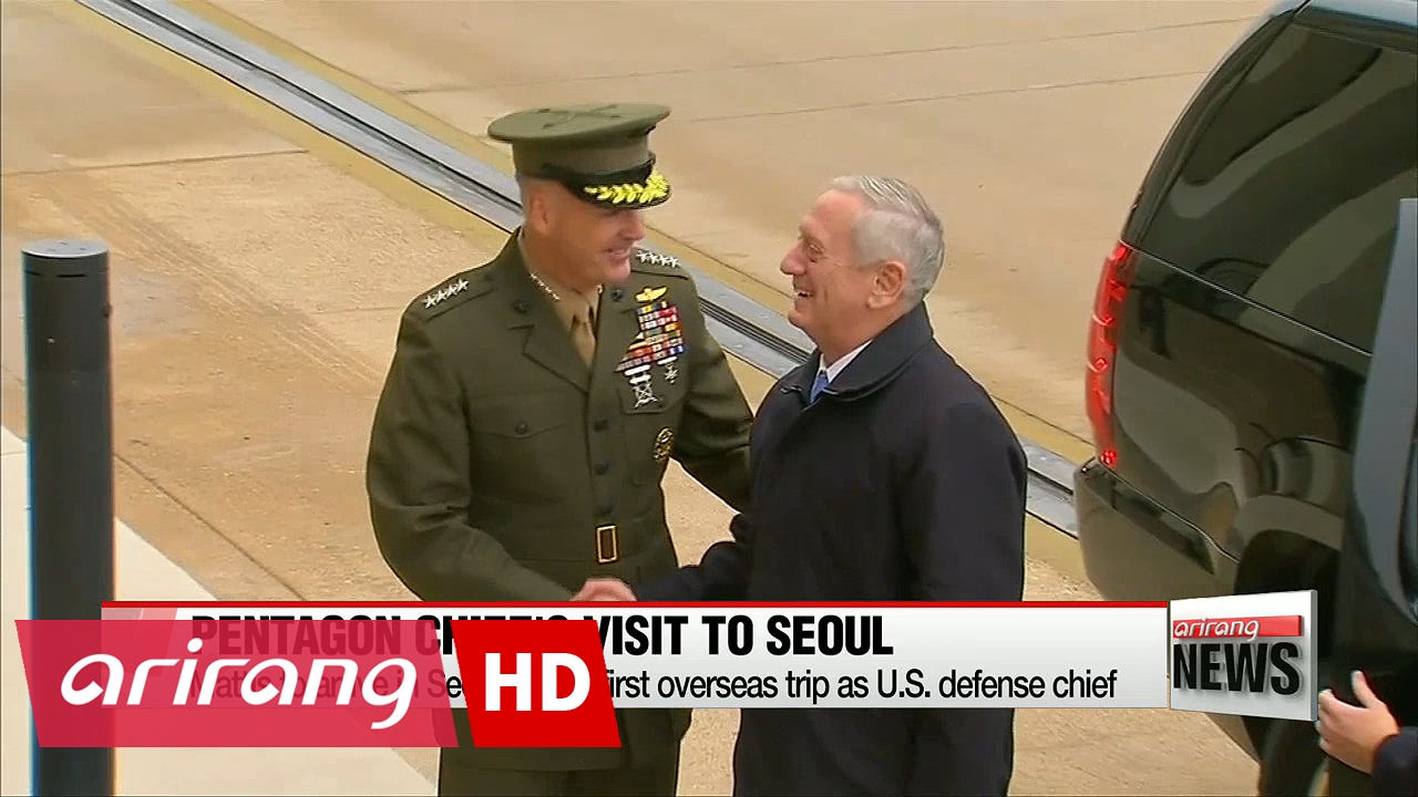 U.S. defense chief James Mattis visits Seoul