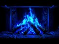 💙 Relaxing Blue Flame Fireplace 🔥 Calm Ambient Fire for Sleep, Study &amp; Meditation