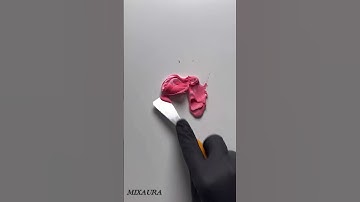 Mixing Pink and Red Clay into a Stunning Deep Rose Shade | Satisfying Color Mixing ASMR