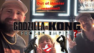 Godzilla X Kong Frozen empire???: Godzilla X Kong New Empire out of theater REACTION!