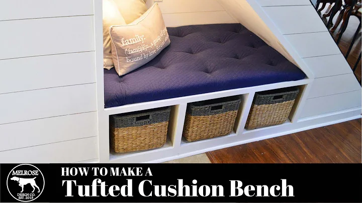 How to Make a Tufted Bench Cushion (NO SEWING)