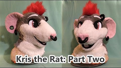 Fursuit Timelapse (Part 2) - Kris the Dumbo Rat