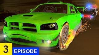 Hot wheels chasing. The golden wheel is stolen - cartoon about police car Guard episode 3