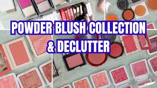 Makeup Declutter and Organization 2024 Powder Blushes