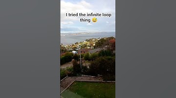 I tried the infinite loop video 😅 #loop