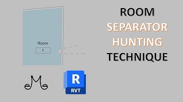 Revit tutorials - Room separator hunting technique, room is not enclosed fix