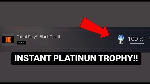 🔴INSTANT PLATINUM TROPHY BO3 PS4/5🔴