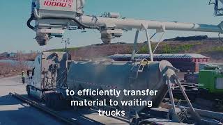 Cement handling by Bruks Siwertell continuously road-mobile unloader