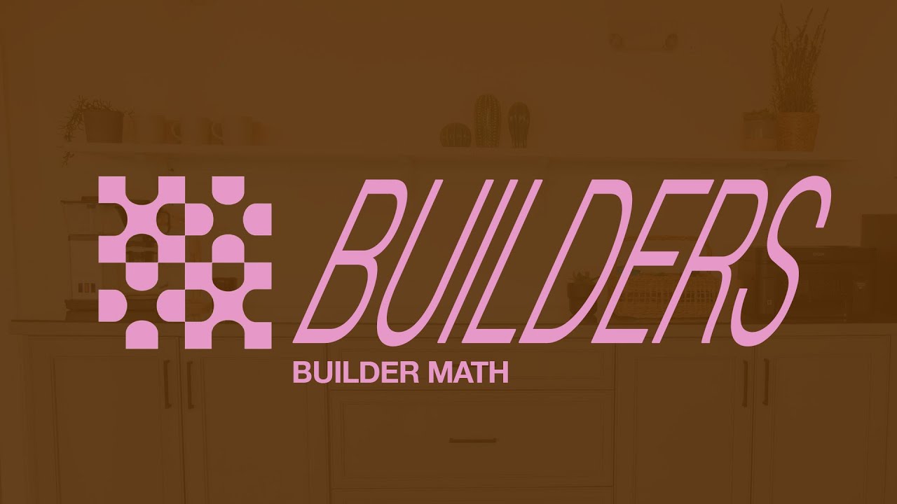 Jordan Rippy Builders: Builder Math | Pastor Jordan Rippy - YouTube