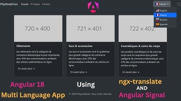 🤯Angular 18 Multi Language App using ngx translate and Angular Signal Demo | Angular Localization