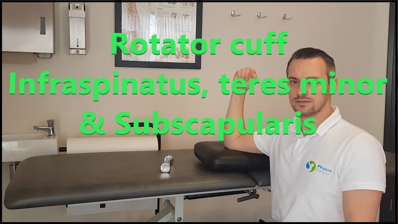St Dubbelzinnig Onschuldig Rotator Cuff Schouder Oefeningen - infraspinatus teres minor & subscapularis  - YouTube