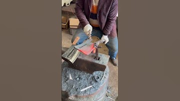 how to cut the material when making a machete  #shorts