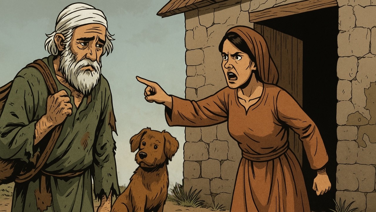 قصة الرجل الفقير الذى طردته زوجته وعاش مع كلب وأصبح اغني رجل في القرية! (قصة مثيره)