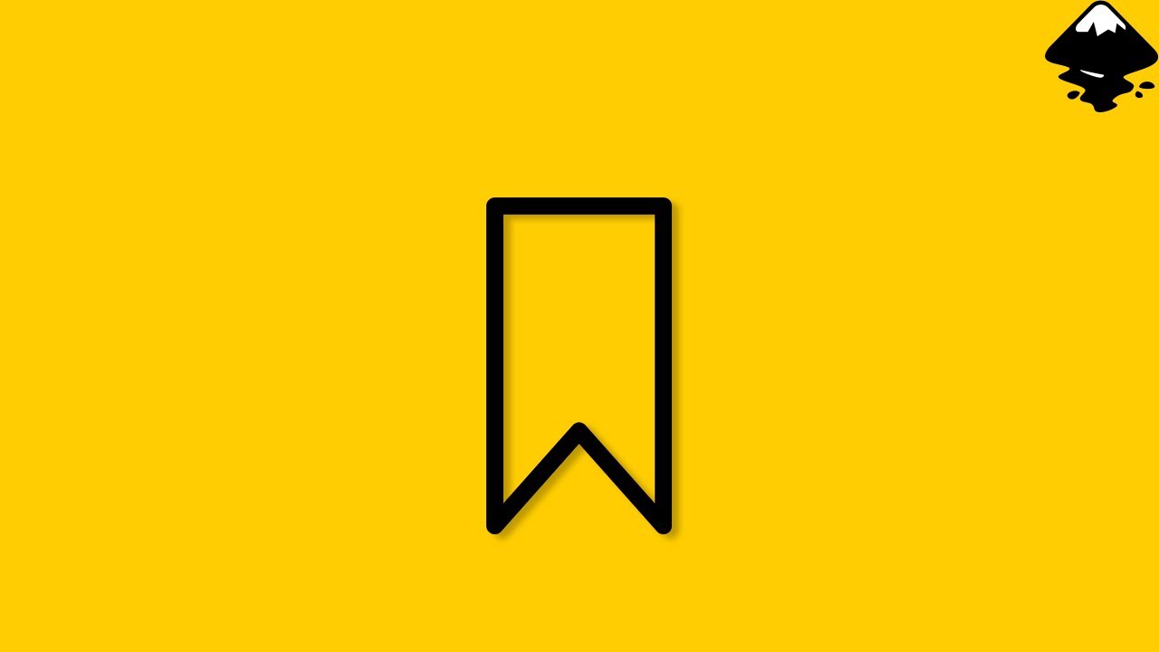 Create a Bookmark Icon in Inkscape - YouTube
