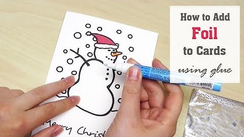 How to: Add Copper Foil to Cards with a Glue Pen | Tutorial for Foiling Greetings Cards