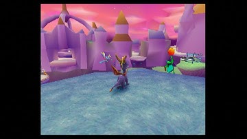 Spyro the Dragon - PS1 - Part 28 - Lofty Castle (Blind, 100%)