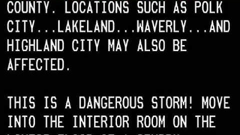 Tornado Warning: Polk Co. Florida