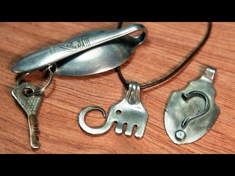 Silverware How To Keyfinder Fork Elephant Hammered Spoon Pendant Flatware Jewelry