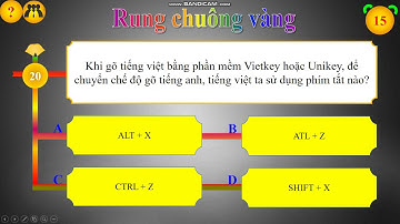 TRÒ CHƠI RUNG CHUÔNG VÀNG VIẾT BẰNG VBA TRONG POWERPOINT