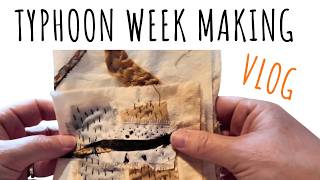 Vlog: Quick stitching, kakishibu, Yahoo auctions & a typhoon