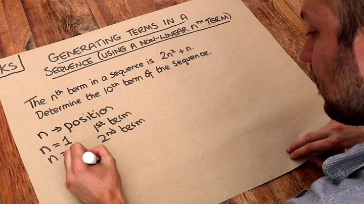 Key Skill - Generating terms in a sequence using a non-linear nth term.
