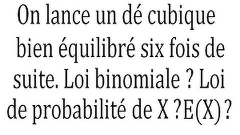 Probabilités : deuxième exercice de base sur la loi binomiale - 1re