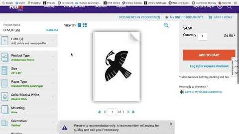 Ordering prints from Fedex Office