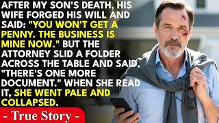 After My Son Died, His Wife Forged His Will And Laughed In My Face. But When The Attorney Opened ...