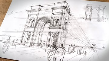 Learn Drawing in Two Point Perspective [and How to Structure the Process]