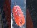 Launching our lifeboat for routine test #highlights #seamanstory #ship  #work