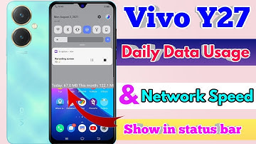 how to show daily data usage in vivo y27, vivo y27 show daily data usage