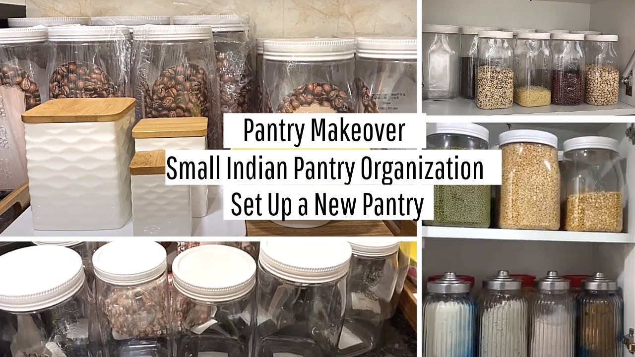 Indian Pantry Makeover /Organization | How to set up a Small Pantry