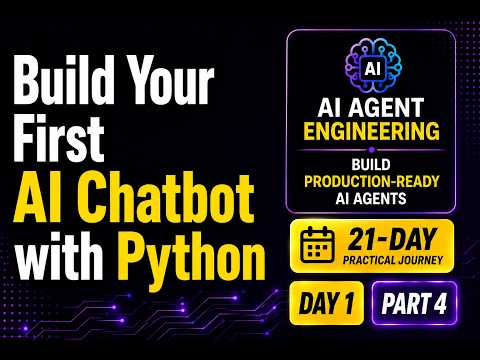 Day 1 – Part 4: Build Your First AI Chatbot with Python