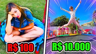 CAMA ELÁSTICA DE R$100, R$1.000 E R$10.000! - Desafio