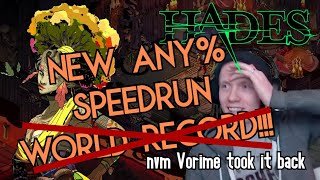 WE GOT THE ANY% SPEEDRUN RECORD!! Hades v1.0 in 7:14 In Game Time.