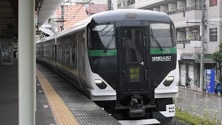 E257系 集約臨時列車「修学旅行」 通過シーン