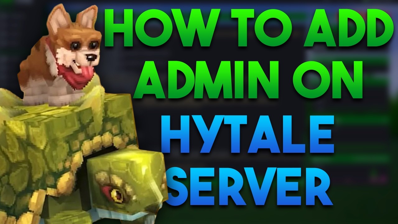 How To Add Admins On A Hytale Server - YouTube